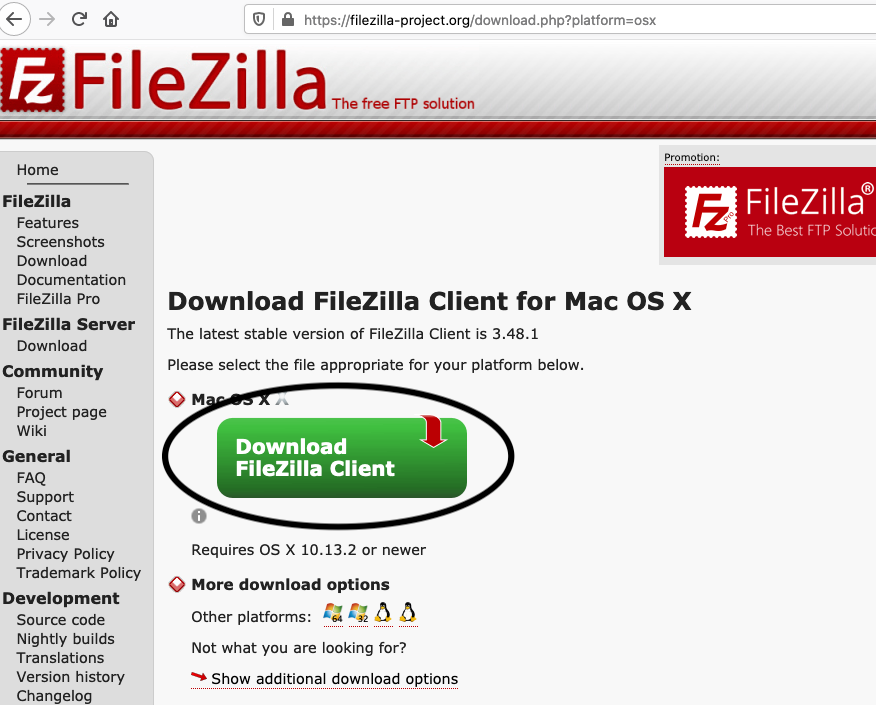 filezilla for mac 10.5 8